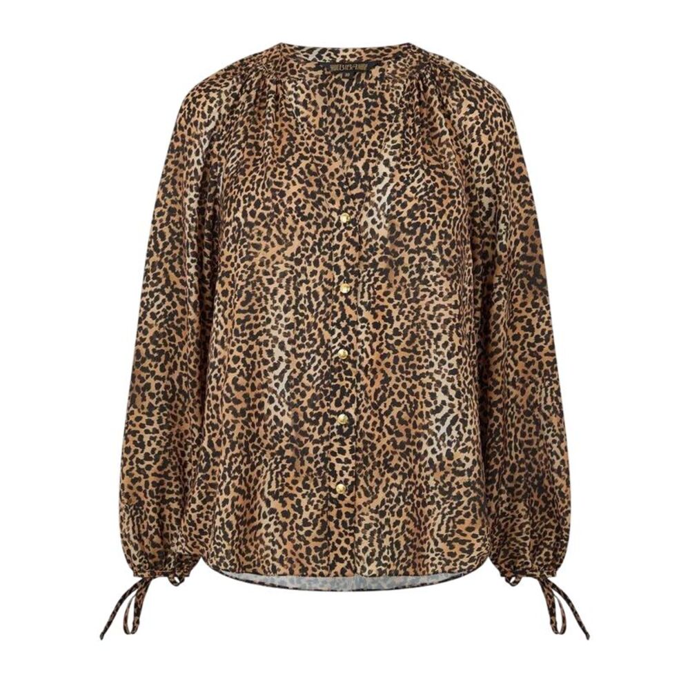 Biba Womens/Ladies Leopard Print Button Through Blouse / Brown/Black